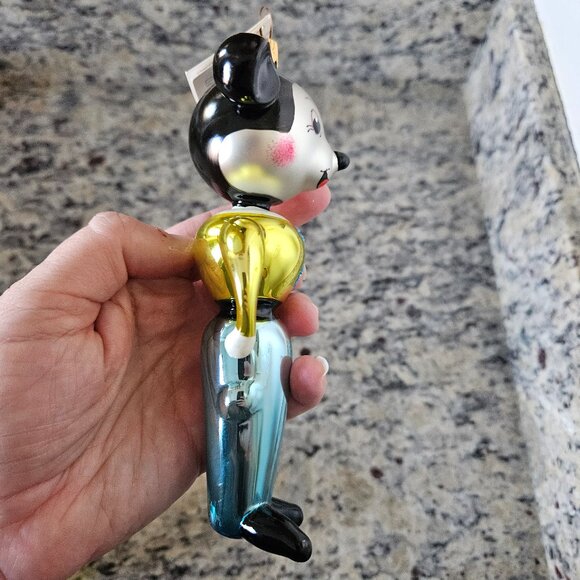 RARE VINTAGE CHRISTOPHER RADKO MICKEY MOUSE ITALIAN GLASS CHRISTMAS ORNAMENT - Picture 4 of 7